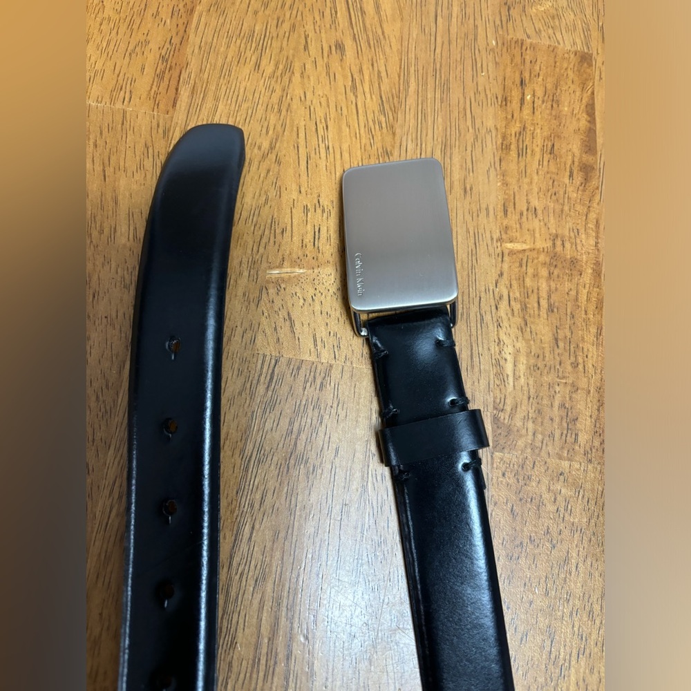Calvin Klein Genuine Leather Black Belt